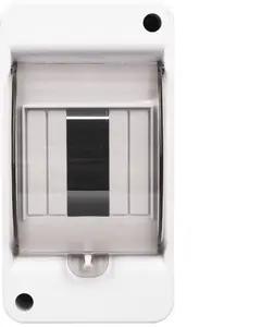 Incobex 1x3 Modular Surface-Mounted Distribution Board IP20 with Smoked Door and Terminals