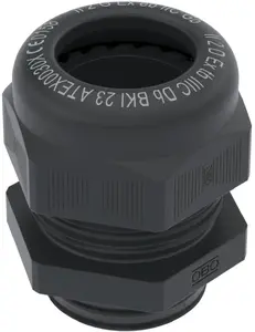 Bettermann VTEC EX M32 Polyamide Cable Gland, IP68, Black