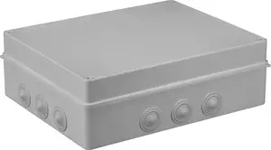 Герметичная распределительная коробка для накладного монтажа Pawbol S-BOX 706, IP55, 12 кабельных вводов, серая