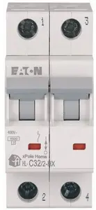 Автоматический выключатель Eaton xPole HN-C32/2, 2-полюсный, характеристика C, 32А, 6кА