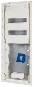 Мультимедийный распределительный щит EATON KLV-60HWS-W-HY24-F, скрытый монтаж, IP30, 2x28 модулей, дверца с WiFi-проницаемостью