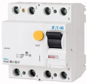 Дифференциальный выключатель EATON FRCMM-40/4/003-G/F 4P 40A 30мА 10кА тип G/F