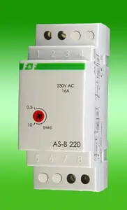 F&F AS-B24 Staircase Timer, 24V, 16A, DIN Rail Mount, 2 Modules, IP40
