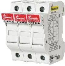 Держатель цилиндрических предохранителей Eaton CHM3DU, 3-полюсный, 30А 600В