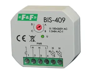 Бистабильное реле F&F BIS-409 2Z 8A 230V AC