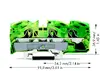 Wago 2016-1307 3-vadu PE spailu bloks Photo 2