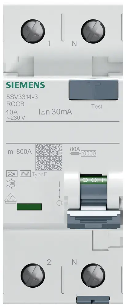 Siemens 5SV3314-3 noplūdes strāvas aizsargslēdzis Photo 2