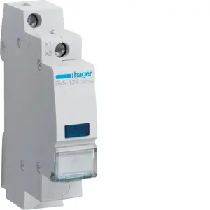 Hager SVN124 LED Indicator Light 230V AC Blue