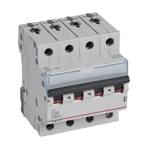 Автоматический выключатель Legrand TX3, 4-полюсный, 25А, тип C, 6кА