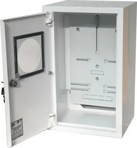 Alfako A-RZ19 Surface-Mounted Meter Distribution Board 1x3F with Lock and Window RAL 9003