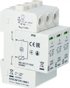 ETI ETITEC EM T2 PV 1100/20 Y Surge Arrester for Photovoltaic Systems