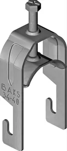 Крючковый кабельный зажим Baks UKZ1/UKZO1 46-52 мм