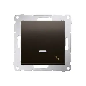 Kontakt-Simon DW6L.01/46 Illuminated Staircase Switch, Bronze, 10A 250V