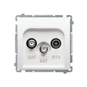 Антенная розетка оконечная Kontakt-Simon BMZAR+SAT3.1-P2.01/1 SAT/SAT/RTV белая