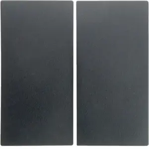 Hager 16231606 Square Double Switch Rocker Cover, Anthracite Matte