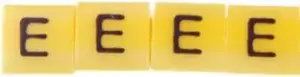 Ergom OZ-0 Wire Marker, E, Yellow, 100 pcs