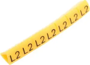Ergom OZ-1 Wire Marker L2 Yellow 100pcs