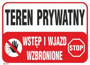 ANRO Private Property No Entry or Driving Sign B25/L/P
