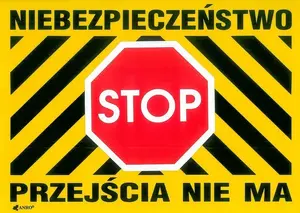 Предупреждающий знак ANRO Опасность Стоп Прохода нет B28/L/P
