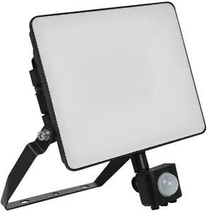V-TAC FLUXI MC LED Floodlight with Motion Sensor 20W 2400lm 6500K IP65 Black