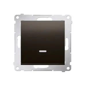 Kontakt-Simon DW1L.01/46 Single-Pole Switch with Illumination Bronze
