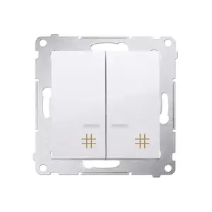 Kontakt-Simon DW7/2L.01/11 Double Cross Switch, 10A 250V, White