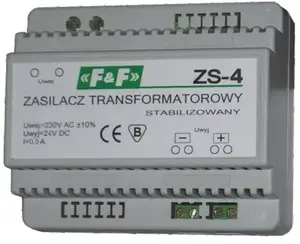 F&F ZS-4 Stabilized Power Supply 230VAC/24VDC 12W 0.5A