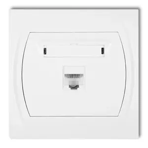 Компьютерная розетка Karlik LGK-1, 1xRJ45, 250В, 10А, IP20