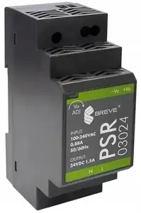 SilentiumPC PSR 03024 DIN sliedes impulsu barošanas bloks 24VDC 1.5A 36W