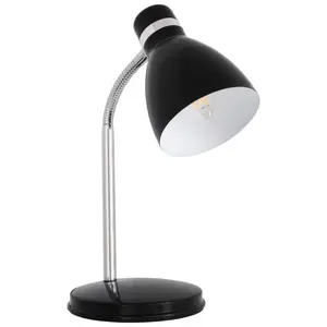 Kanlux Zara 07561 Table Lamp, E14, Black, Steel