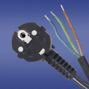 ELEKTROPLAST 51.930 Power Extension Cord with Angled Plug, 3 x 1mm, 5m, Black
