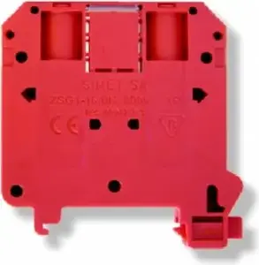 Simet ZSG1-16.0Nc 2-conductor rail terminal block 16mm2 red