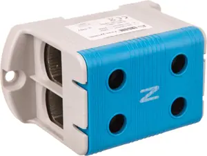 Ergom ZJUN 1-pole DIN rail terminal block 2 x 150mm blue