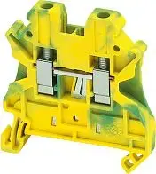 Schneider Electric NSYTRV42PE 2-conductor protective terminal block 4mm2 green-yellow
