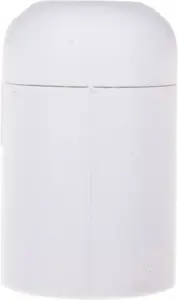 Kontakt-Simon FOBOS E14 Insulated Lamp Holder with Smooth Sleeve, White