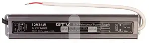 GTV LED Power Supply LD-WZA36W-NW, 36W, 12V DC, IP67 Waterproof
