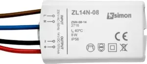 Kontakt-Simon LED Power Supply ZL14N-08, 14V DC, 8W, Surface Mounted