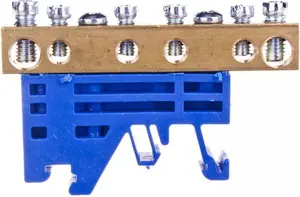 Клеммная колодка Simet Z-3101 2x16мм2 и 4x4мм2 синяя PE