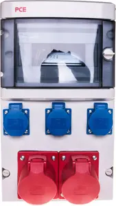 PCE STAR Stationary Distribution Board 2x32A/5P 3x2P+Z