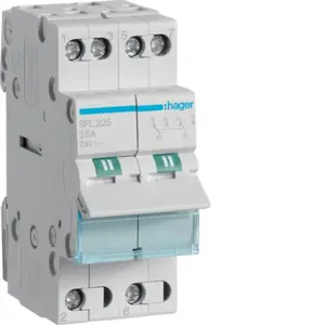 Модульный переключатель Hager SFL225 25A 2P