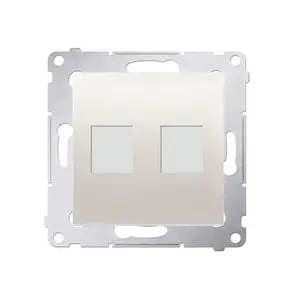 Kontakt-Simon DKP2.01/41 Double Telecommunication Socket Cover White