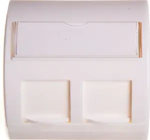 Digitus Angled RJ45 Adapter 45x45mm, 2xRJ45 Ports