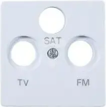 Kontakt-Simon antenas ligzdas vāciņš RD/TV/SAT, balts