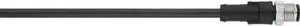 Lapp AB-C4-M12MS- 2,0PUR Fieldbus Connection Cable, 4-Pin, Straight M12 Connector, 2m