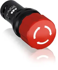 ABB Emergency Stop Pushbutton 1NC Red 1SFA619500R1041
