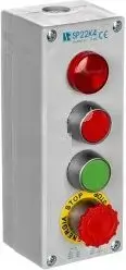 Spamel SP22K4 Complete Control Station Enclosure, 4-Hole