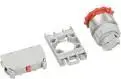 Spamel SP22-B-01 Control Pushbutton 22mm Red Non-Self-Resetting 1NC
