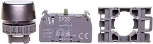 Spamel SP22-KG-10 vadības poga 22mm dzeltena ar pašatgriešanos 1NO