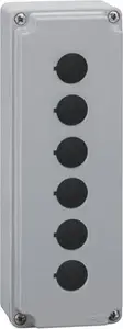 Пустой металлический корпус LOVATO Electric LPZM6A8 на 6 отверстий с серой крышкой