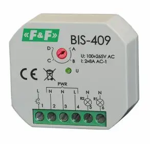 F&F BIS-419 Multifunctional Flush-Mounted Relay 24V